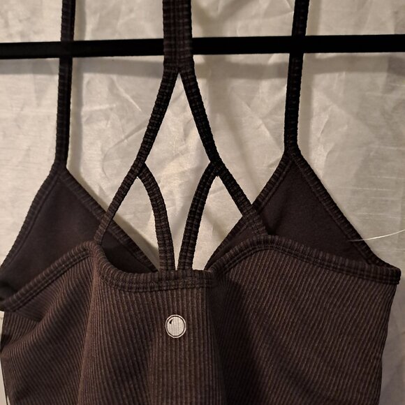 YOGALICIOUS RIB BRA SIZE L BROWN - Picture 2 of 6